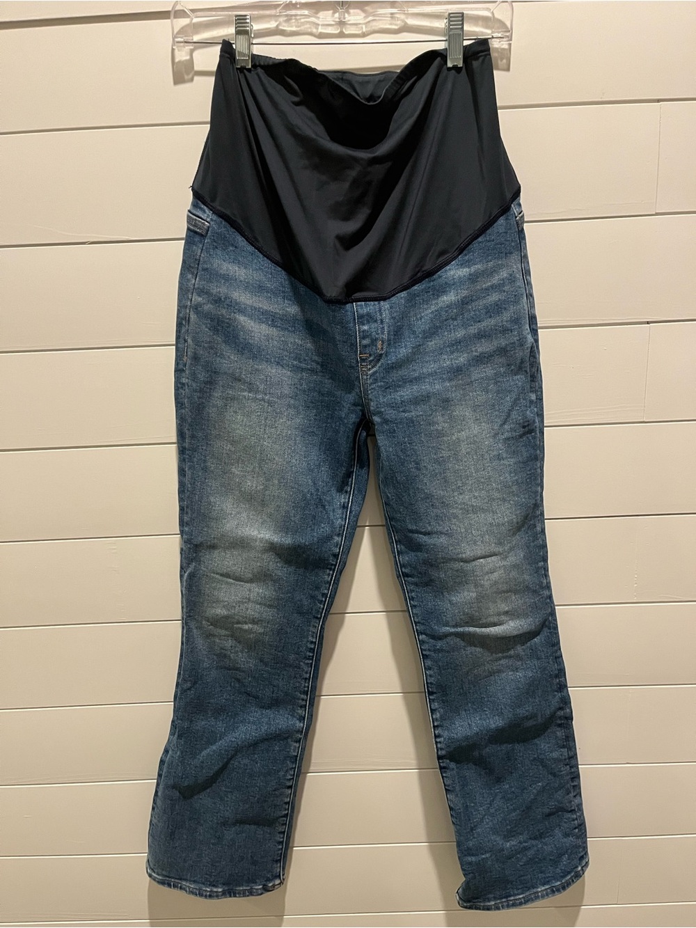Madewell  Maternity Kick Out Jeans with Navy Support Panel